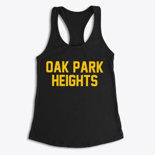 Oak Park Heights Minnesota Classic Block Women's Racerback Tank