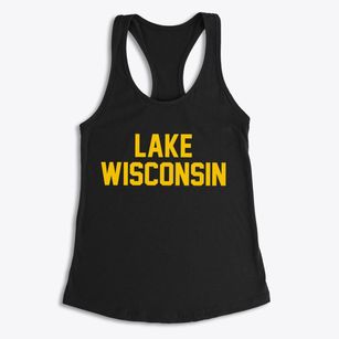 Lake Wisconsin Wisconsin Classic Block Women's Racerback Tank