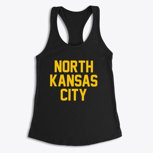 North Kansas City Missouri Classic Block Women's Racerback Tank