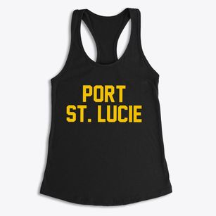 Port St. Lucie Florida Classic Block Women's Racerback Tank