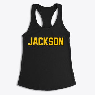 Jackson Mississippi Classic Block Women's Racerback Tank
