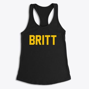 Britt Iowa Classic Block Women's Racerback Tank