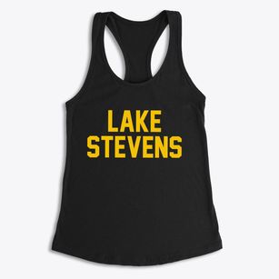 Lake Stevens Washington Classic Block Women's Racerback Tank