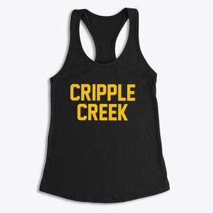 Cripple Creek Colorado Classic Block Women's Racerback Tank