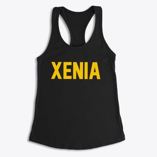 Xenia Ohio Classic Block Women's Racerback Tank