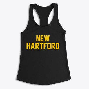 New Hartford New York Classic Block Women's Racerback Tank