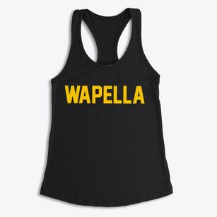 Wapella Illinois Classic Block Women's Racerback Tank