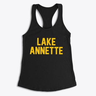 Lake Annette Missouri Classic Block Women's Racerback Tank