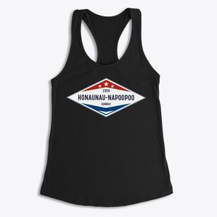 Honaunau-napoopoo Hawaii Diamond Star Women's Racerback Tank