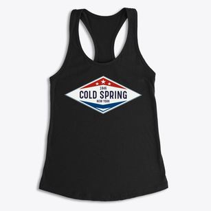 Cold Spring New York Diamond Star Women's Racerback Tank