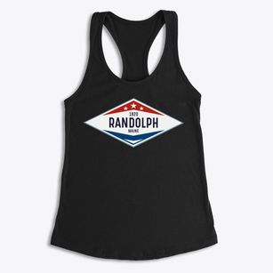 Randolph Maine Diamond Star Women's Racerback Tank