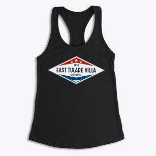 East Tulare Villa California Diamond Star Women's Racerback Tank