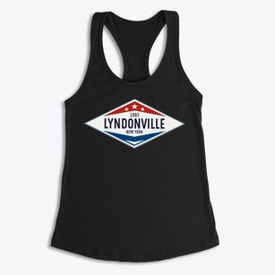 Lyndonville New York Diamond Star Women's Racerback Tank