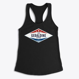 Geraldine Montana Diamond Star Women's Racerback Tank
