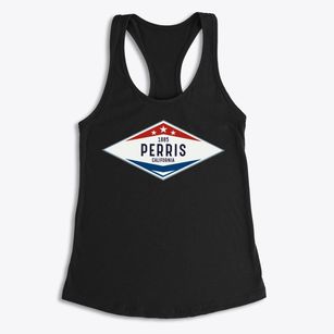 Perris California Diamond Star Women's Racerback Tank