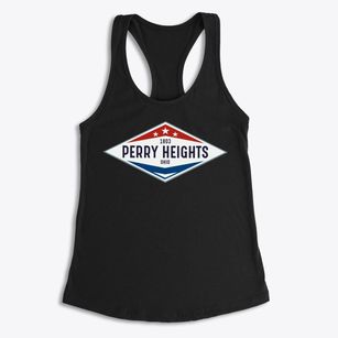 Perry Heights Ohio Diamond Star Women's Racerback Tank