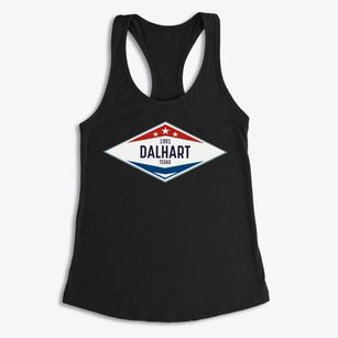 Dalhart Texas Diamond Star Women's Racerback Tank