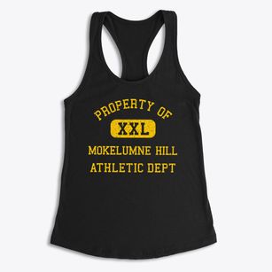 Mokelumne Hill California Athletic Dept Women's Racerback Tank