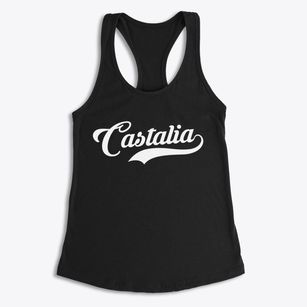 Castalia Ohio Vintage Team Women's Racerback Tank