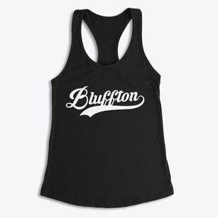 Bluffton Indiana Vintage Team Women's Racerback Tank