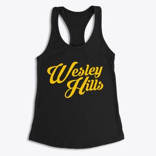 Wesley Hills New York Vintage Team Women's Racerback Tank