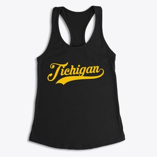 Tichigan Wisconsin Vintage Team Women's Racerback Tank