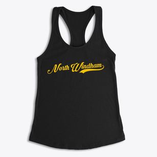 North Windham Maine Vintage Team Women's Racerback Tank