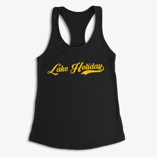 Lake Holiday Illinois Vintage Team Women's Racerback Tank