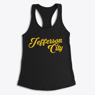 Jefferson City Missouri Vintage Team Women's Racerback Tank