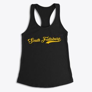 South Fallsburg New York Vintage Team Women's Racerback Tank