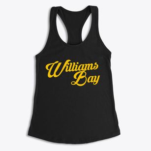 Williams Bay Wisconsin Vintage Team Women's Racerback Tank