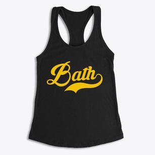 Bath Michigan Vintage Team Women's Racerback Tank