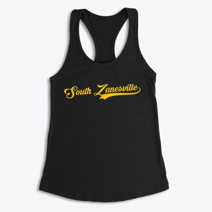 South Zanesville Ohio Vintage Team Women's Racerback Tank