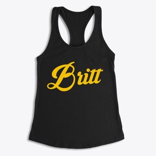 Britt Iowa Vintage Team Women's Racerback Tank