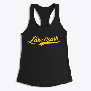 Lake Ozark Missouri Vintage Team Women's Racerback Tank