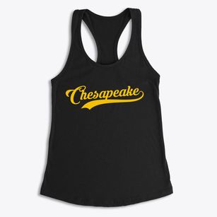 Chesapeake West Virginia Vintage Team Women's Racerback Tank