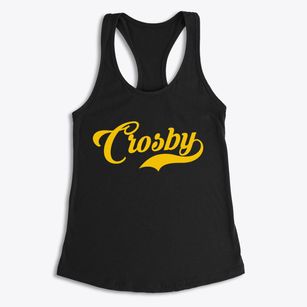 Crosby North Dakota Vintage Team Women's Racerback Tank
