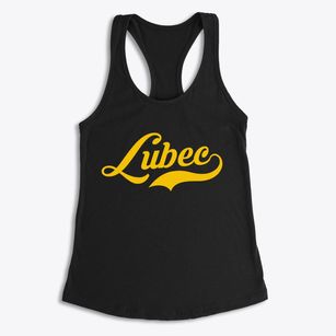 Lubec Maine Vintage Team Women's Racerback Tank