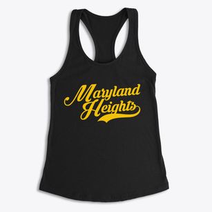 Maryland Heights Missouri Vintage Team Women's Racerback Tank