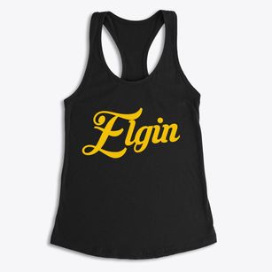 Elgin North Dakota Vintage Team Women's Racerback Tank