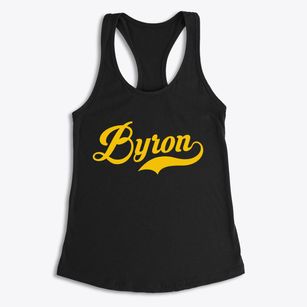 Byron Michigan Vintage Team Women's Racerback Tank