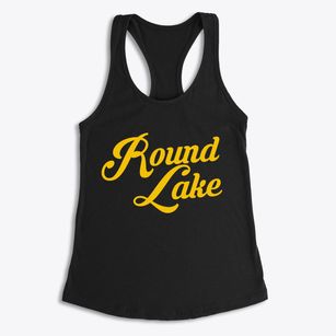 Round Lake Illinois Vintage Team Women's Racerback Tank