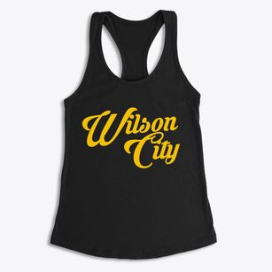 Wilson City Missouri Vintage Team Women's Racerback Tank