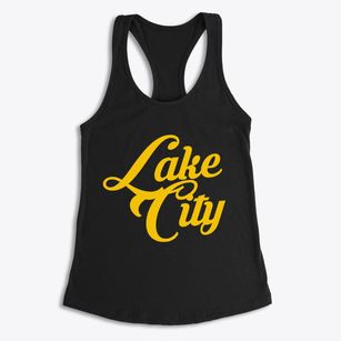 Lake City South Dakota Vintage Team Women's Racerback Tank