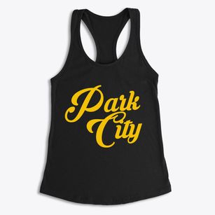 Park City Utah Vintage Team Women's Racerback Tank
