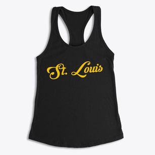 St. Louis Michigan Vintage Team Women's Racerback Tank