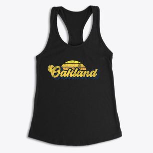 Oakland Iowa Sublime Sunset Women's Racerback Tank