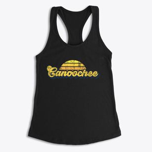 Canoochee Georgia Sublime Sunset Women's Racerback Tank