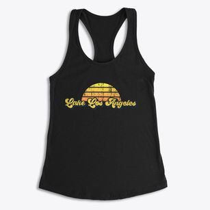 Lake Los Angeles California Sublime Sunset Women's Racerback Tank