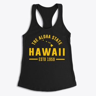  Hawaii Motto Women's Racerback Tank